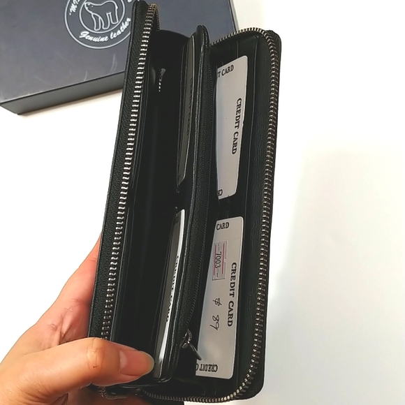 Leather wallet NWT - Picture 5 of 8